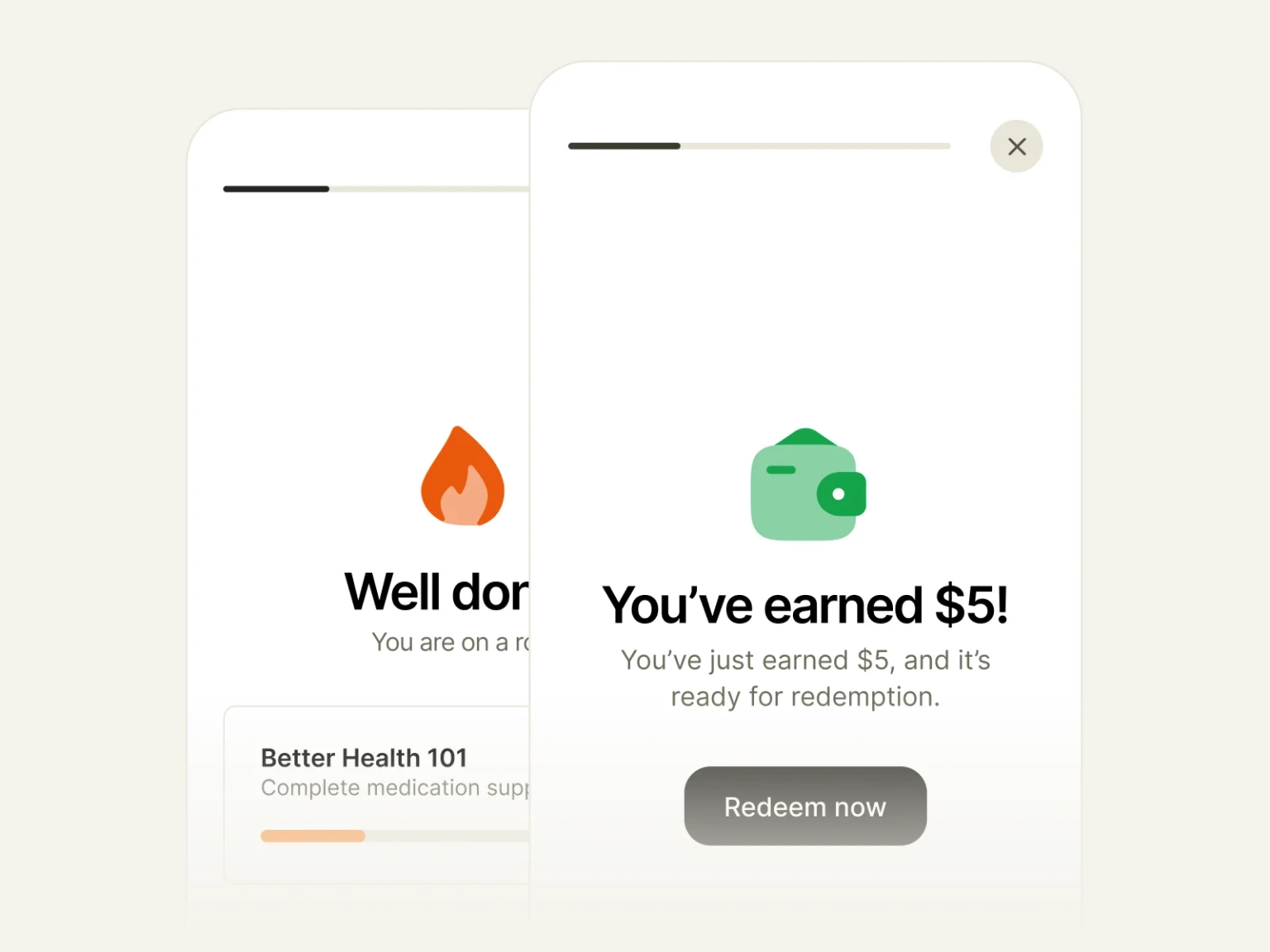 Reinforce progress with feedback and check-ins